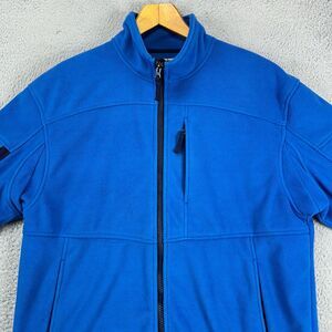 Duluth Trading Co. Fleece Jacket Adult Large Blue Insulated Full Zip Pocket Mens